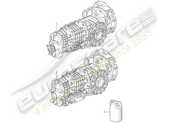 a part diagram from the Porsche 997 T/GT2 parts catalogue