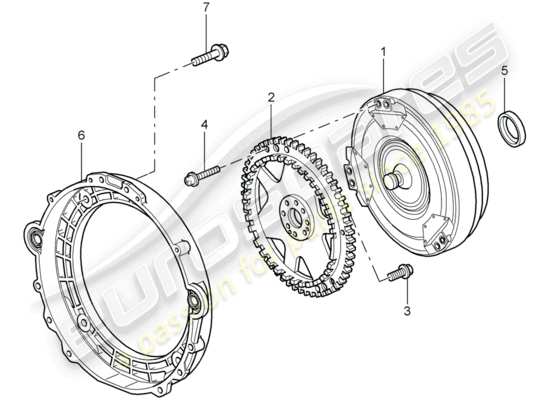 a part diagram from the Porsche 997 T/GT2 parts catalogue