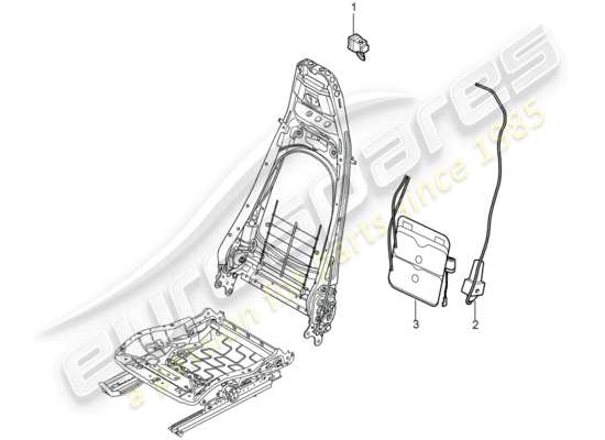 a part diagram from the Porsche 997 T/GT2 (2007) parts catalogue