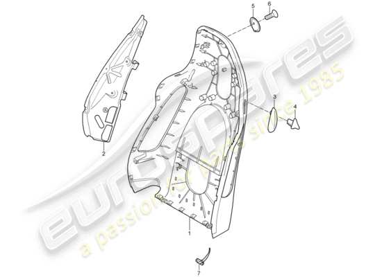 a part diagram from the Porsche 997 T/GT2 parts catalogue