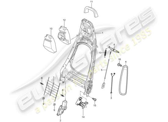 a part diagram from the Porsche 997 T/GT2 (2007) parts catalogue