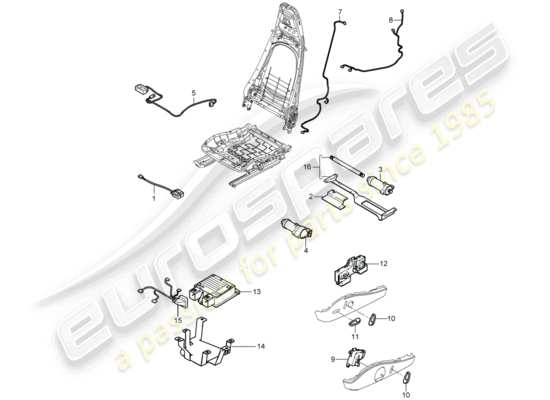 a part diagram from the Porsche 997 T/GT2 parts catalogue