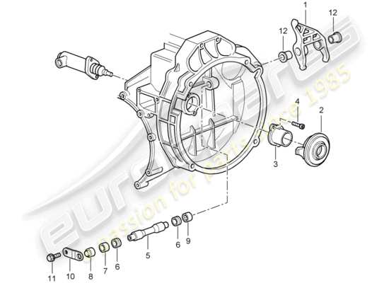 a part diagram from the Porsche 997 T/GT2 parts catalogue