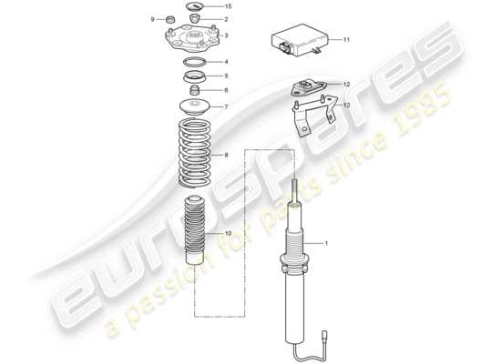 a part diagram from the Porsche 997 T/GT2 parts catalogue