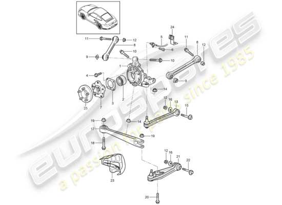 a part diagram from the Porsche 997 T/GT2 parts catalogue