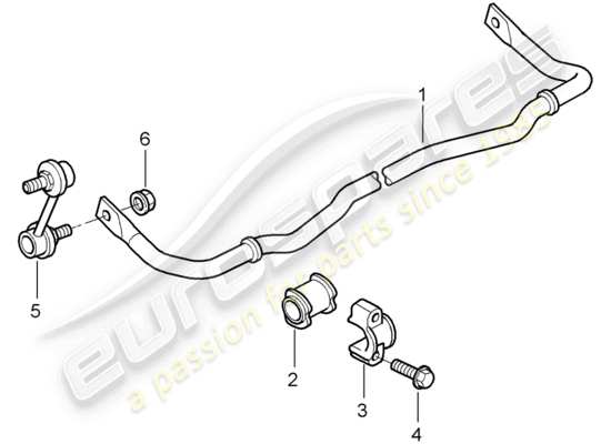 a part diagram from the Porsche 997 T/GT2 parts catalogue