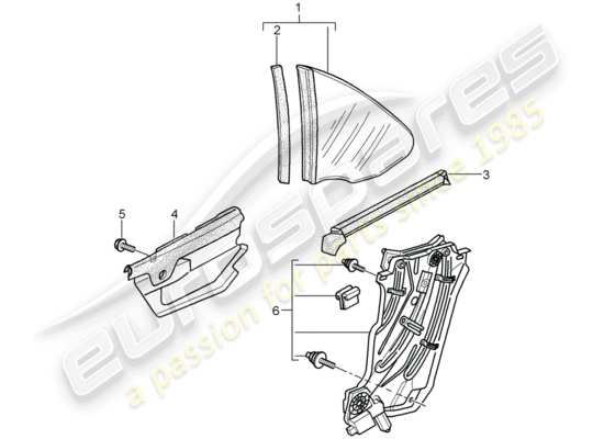 a part diagram from the Porsche 997 T/GT2 parts catalogue