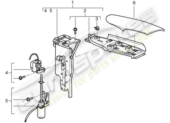 a part diagram from the Porsche 997 T/GT2 parts catalogue