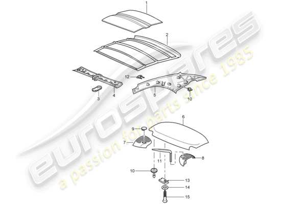 a part diagram from the Porsche 997 T/GT2 parts catalogue