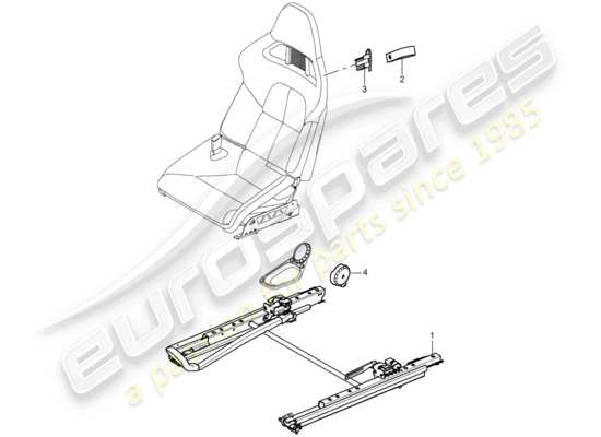 a part diagram from the Porsche 997 T/GT2 parts catalogue