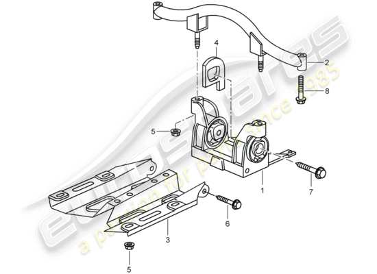 a part diagram from the Porsche 997 T/GT2 parts catalogue