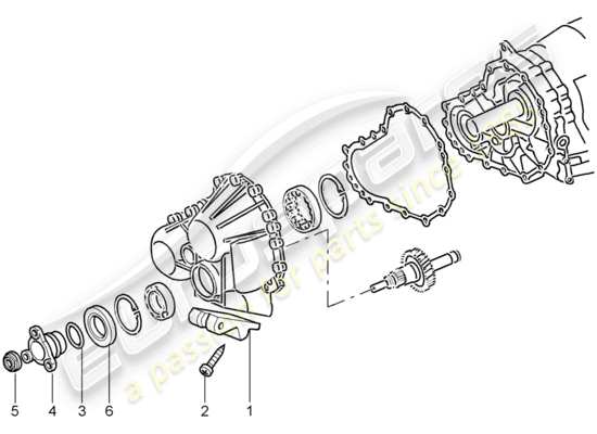 a part diagram from the Porsche 997 T/GT2 parts catalogue