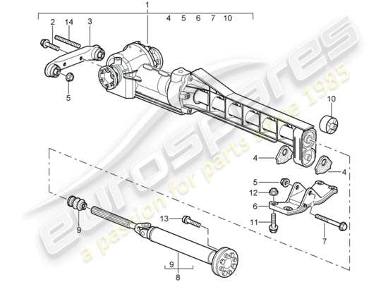 a part diagram from the Porsche 997 T/GT2 parts catalogue