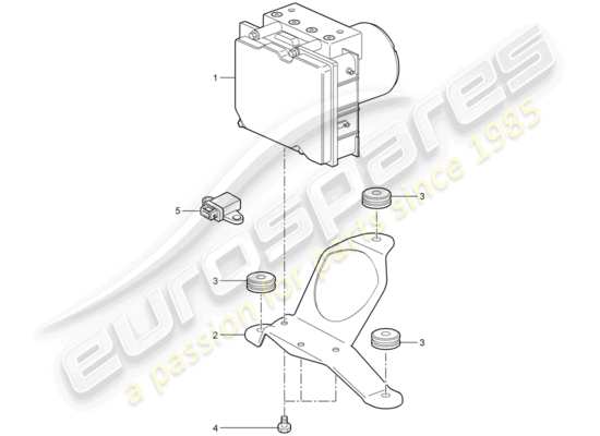 a part diagram from the Porsche 997 T/GT2 parts catalogue