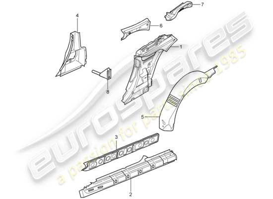 a part diagram from the Porsche 997 T/GT2 parts catalogue