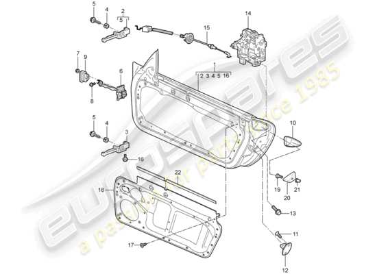 a part diagram from the Porsche 997 T/GT2 parts catalogue