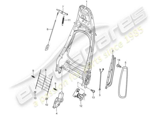 a part diagram from the Porsche 997 T/GT2 parts catalogue