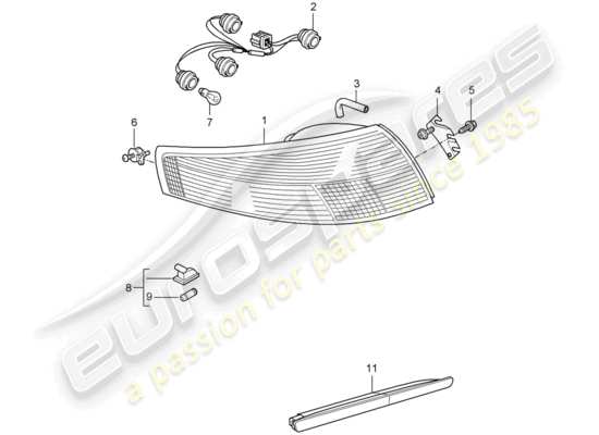 a part diagram from the Porsche 997 T/GT2 (2009) parts catalogue