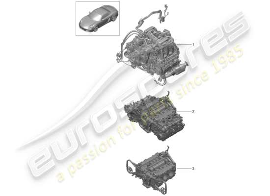 a part diagram from the Porsche Boxster 981 parts catalogue