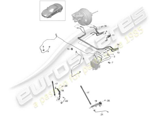 a part diagram from the Porsche Boxster 981 parts catalogue