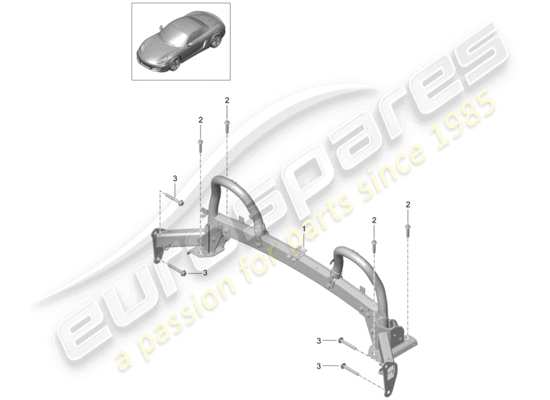 a part diagram from the Porsche Boxster 981 parts catalogue