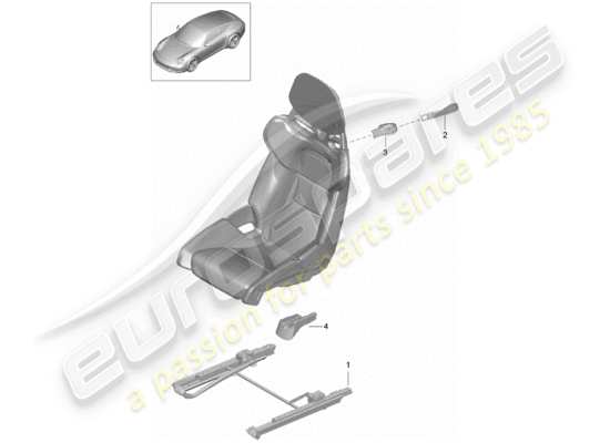 a part diagram from the Porsche Boxster 981 parts catalogue