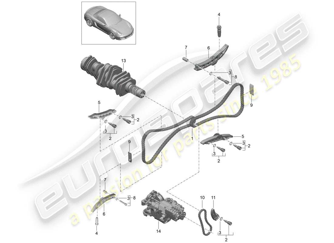 Porsche Boxster 981 (2013) VALVE CONTROL Part Diagram