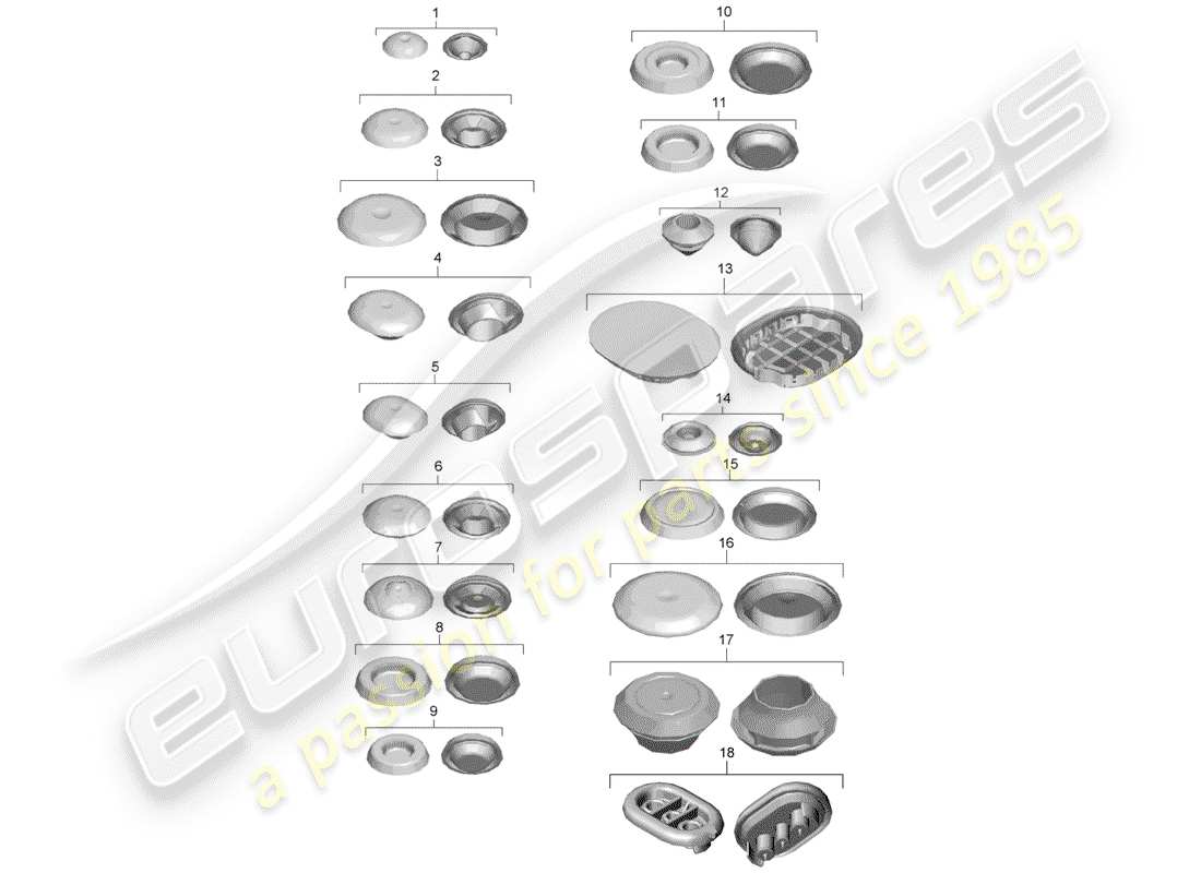 Porsche Boxster 981 (2013) PLUG Part Diagram