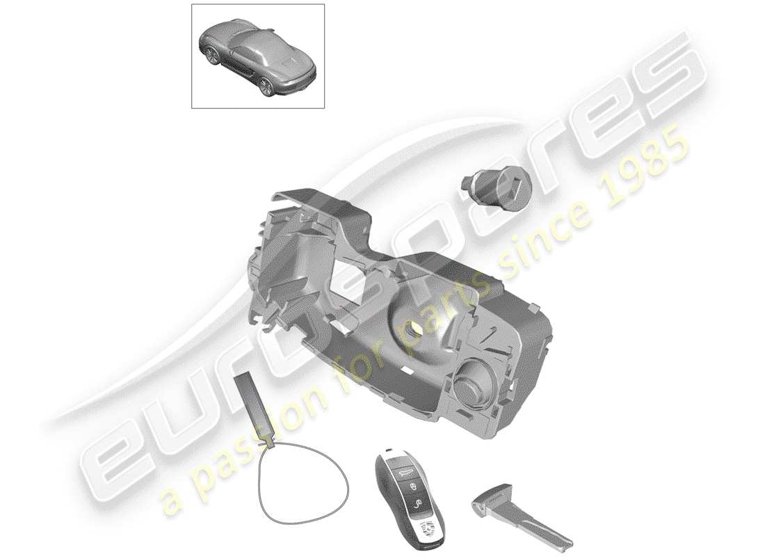 Porsche Boxster 981 (2013) repair kit Part Diagram