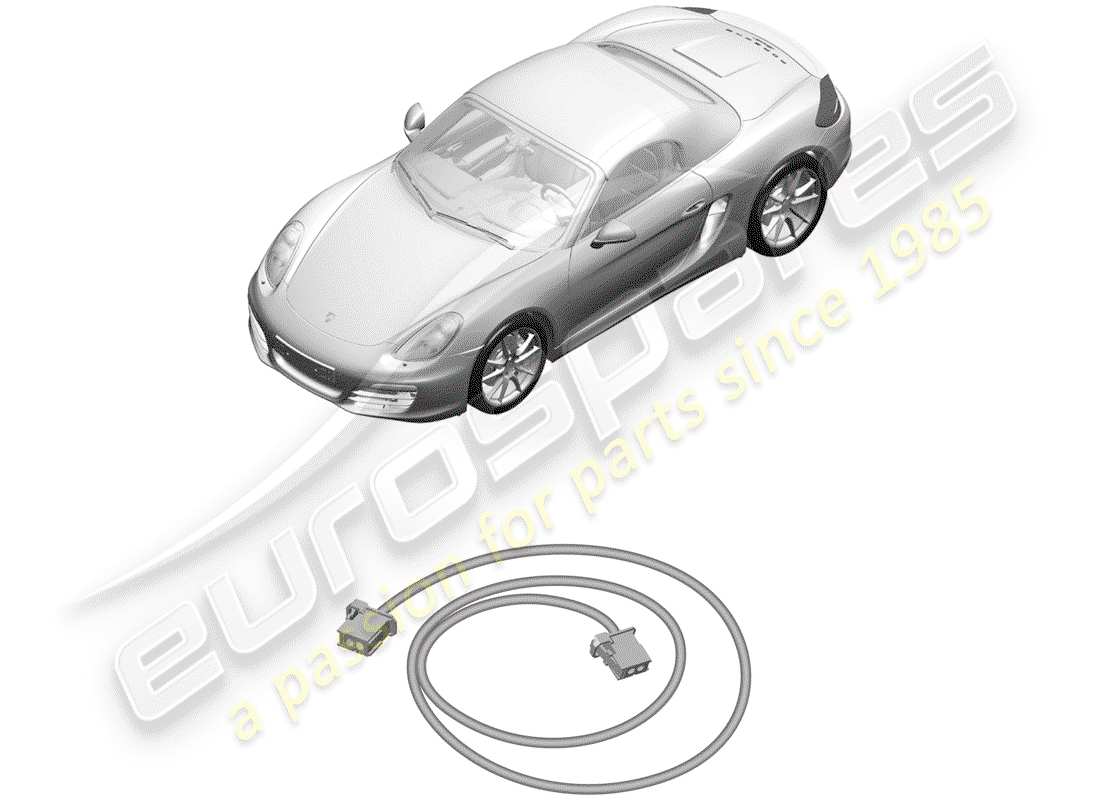 Porsche Boxster 981 (2013) light fibre optic Part Diagram