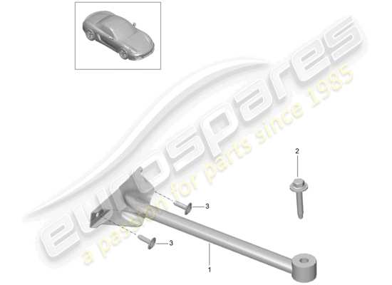 a part diagram from the Porsche Boxster 981 parts catalogue