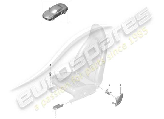 a part diagram from the Porsche Boxster 981 parts catalogue