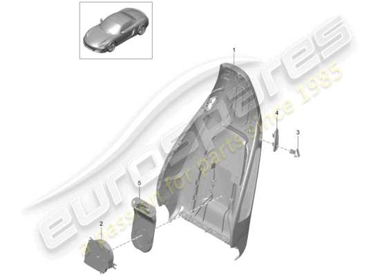 a part diagram from the Porsche Boxster 981 parts catalogue