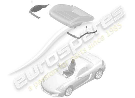 a part diagram from the Porsche Boxster 981 parts catalogue