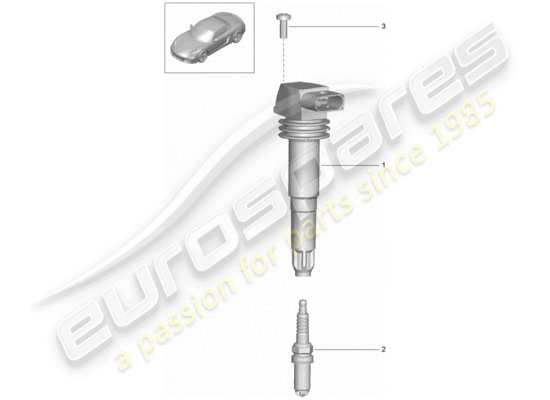 a part diagram from the Porsche Boxster 981 parts catalogue