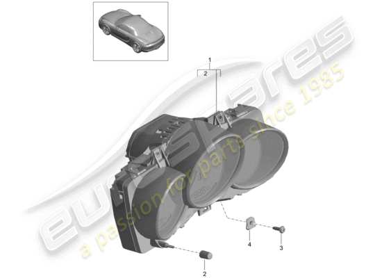 a part diagram from the Porsche Boxster 981 parts catalogue