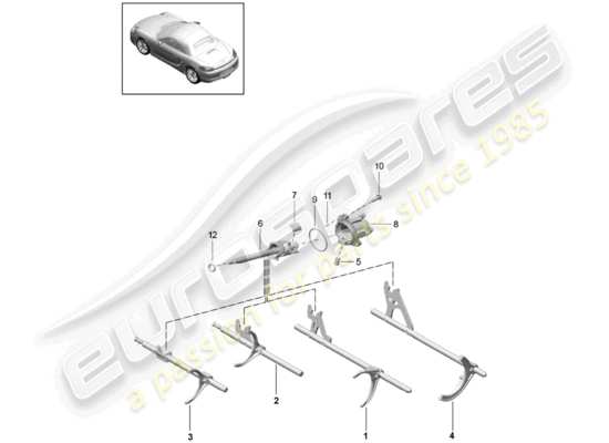 a part diagram from the Porsche Boxster 981 parts catalogue