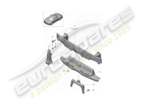 a part diagram from the Porsche Boxster 981 parts catalogue