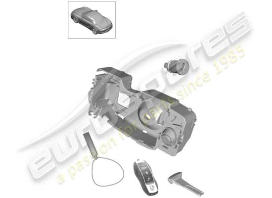 a part diagram from the Porsche Boxster 981 parts catalogue