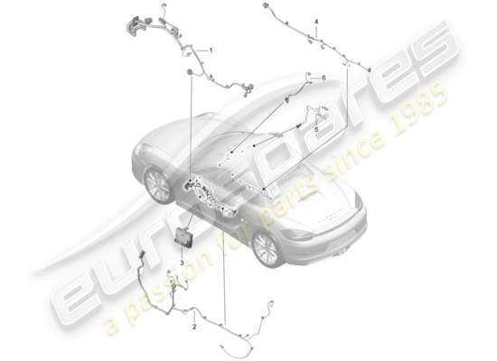 a part diagram from the Porsche Boxster 981 parts catalogue