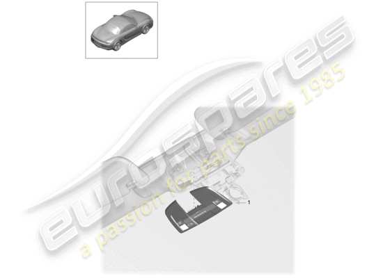 a part diagram from the Porsche Boxster 981 parts catalogue