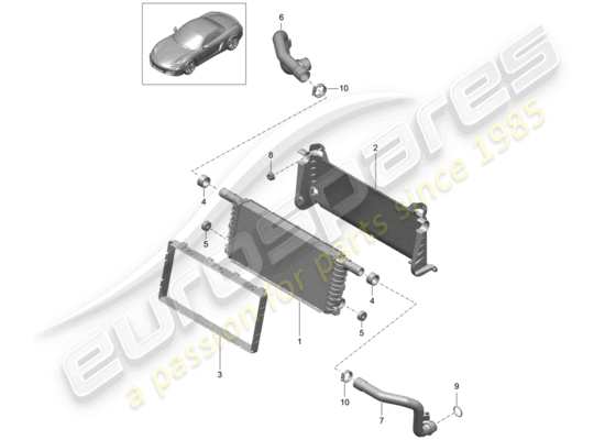 a part diagram from the Porsche Boxster 981 parts catalogue