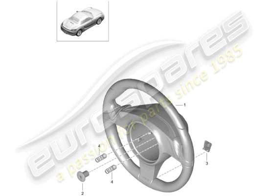 a part diagram from the Porsche Boxster 981 parts catalogue