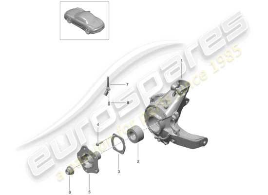 a part diagram from the Porsche Boxster 981 parts catalogue