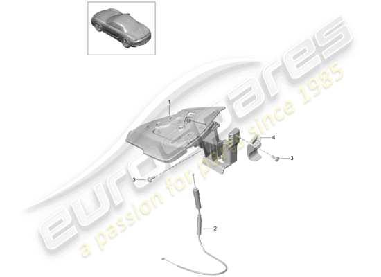 a part diagram from the Porsche Boxster 981 parts catalogue