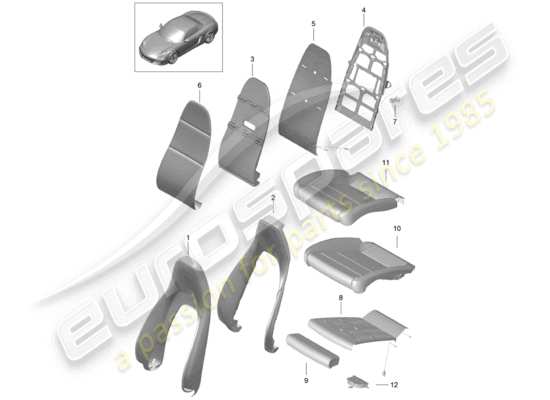 a part diagram from the Porsche Boxster 981 parts catalogue