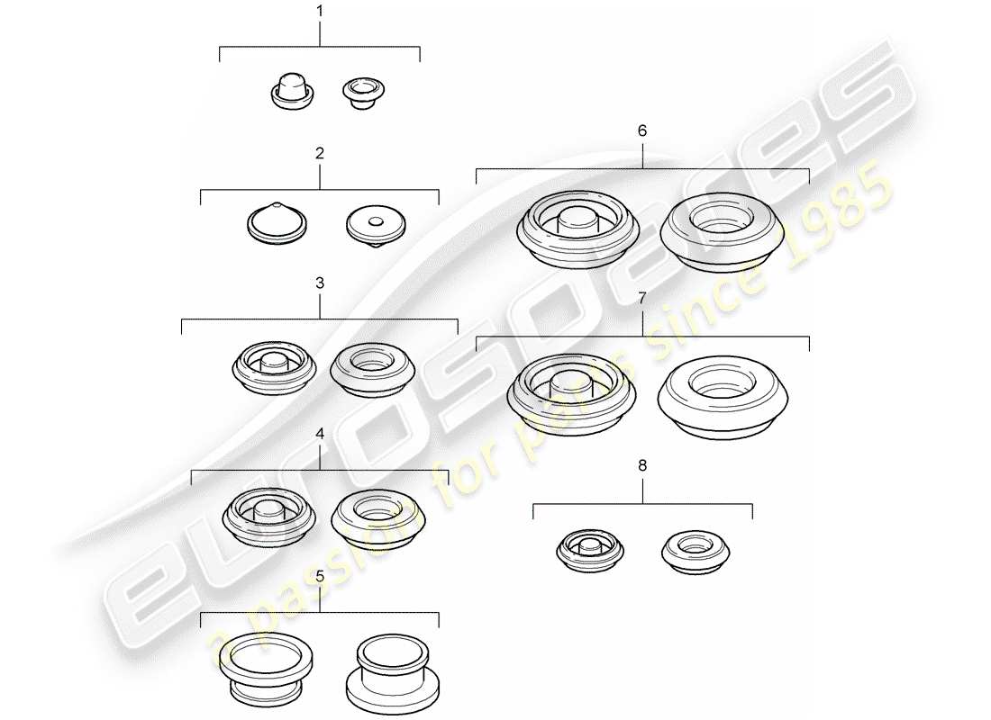 Porsche Boxster 987 (2005) PLUG Part Diagram