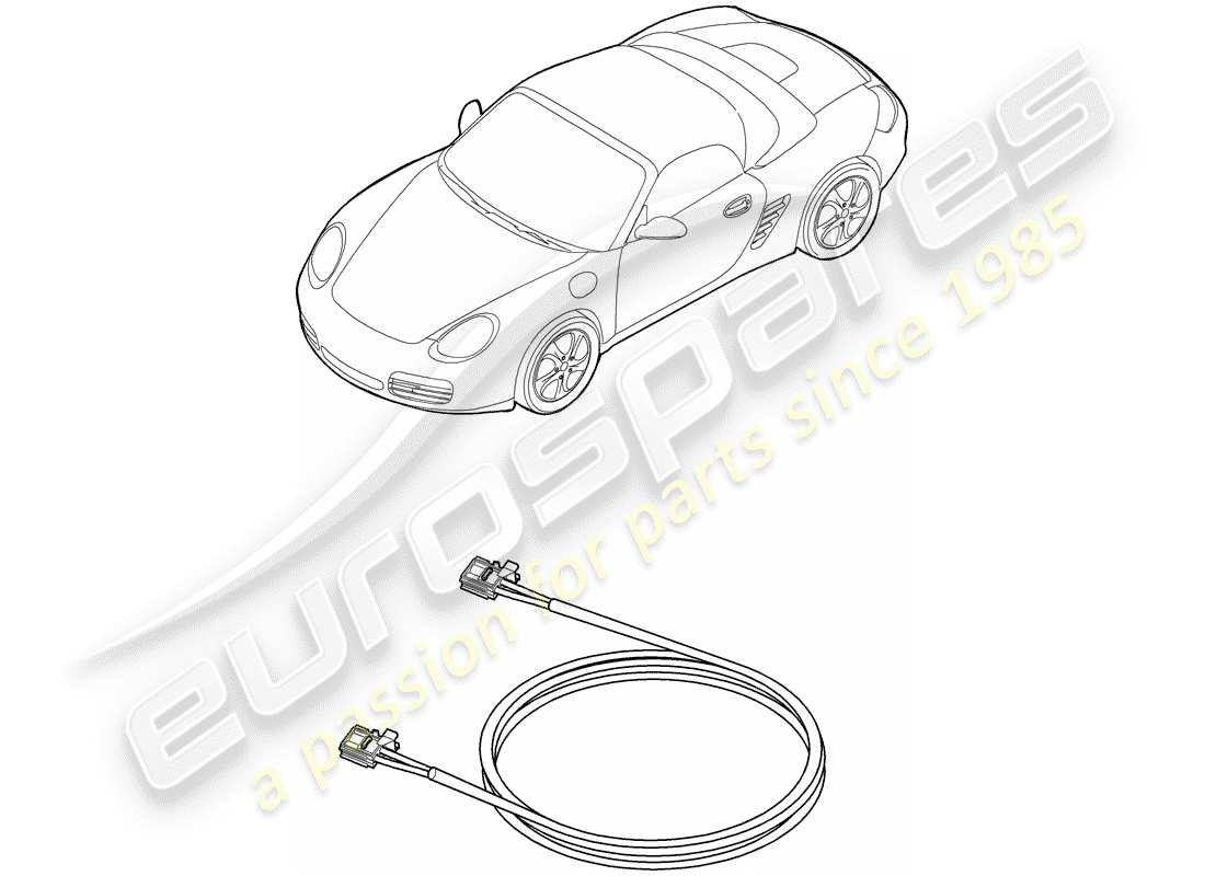 Porsche Boxster 987 (2005) light fibre optic Part Diagram