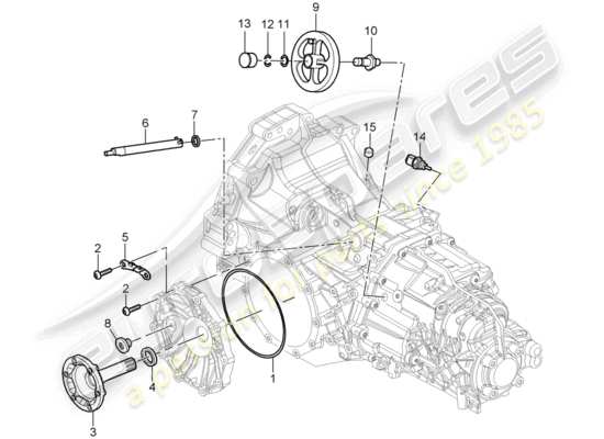 a part diagram from the Porsche Boxster 987 (2005) parts catalogue