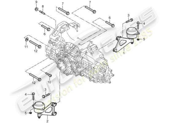 a part diagram from the Porsche Boxster 987 parts catalogue